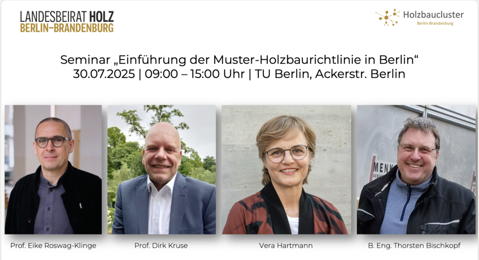 Weiterbildungsseminar zur Anwendung der Muster-Holzbaurichtlinie
