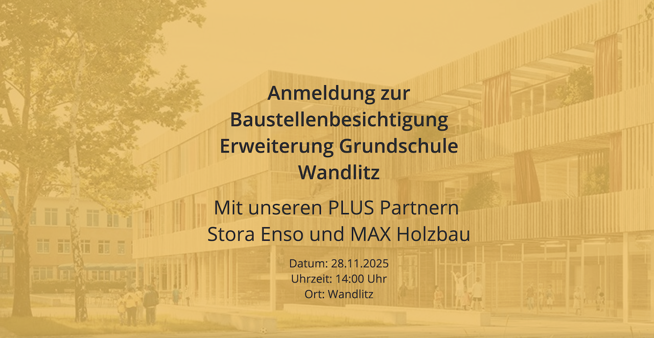 Baustellenbesichtigung Erweiterung Grundschule Wandlitz