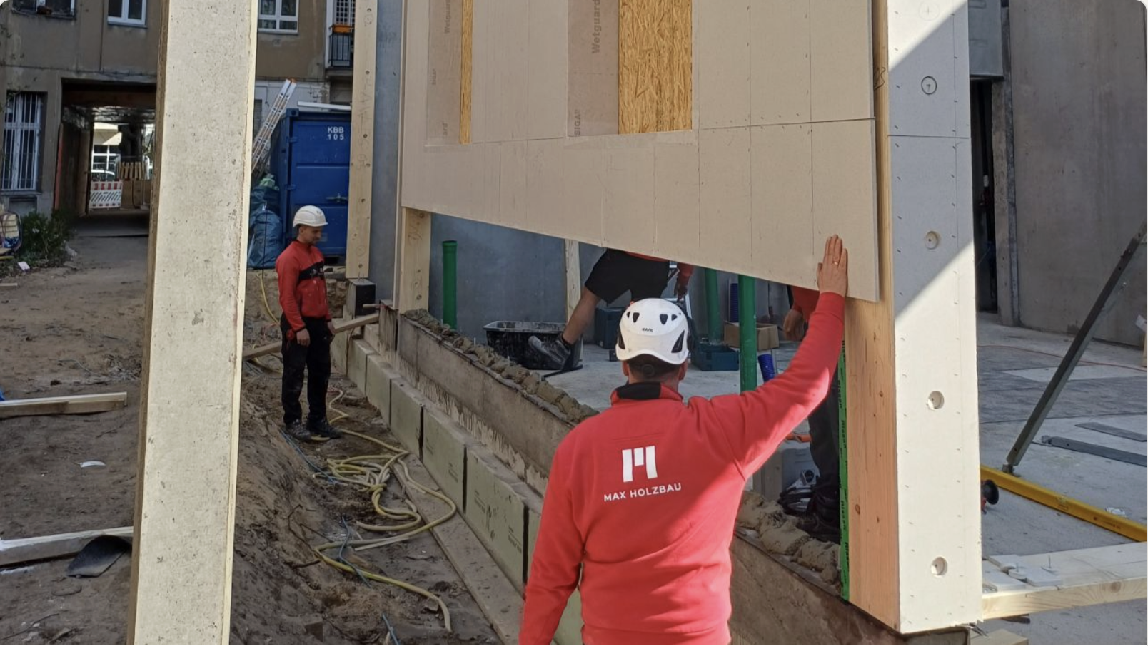 Baustellenbesichtigung Wohnungsbau in Charlottenburg